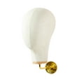 thumbnail image 2 of Manikin Head Hat Wig Exhibtion Stand Wall Mount Hat Hats Pieves Servody Canvas 15 cm de oro, 2 of 8