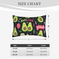 thumbnail image 6 of Haiem Pillowcase for Hair and Skin Queen - Avocado Love Printed Soft Pillowcase with Envelope Closure-20"x30", 6 of 9
