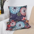 thumbnail image 6 of Boho Floral Throw Pillow Covers Set of 2 Colorful Bohemian Flower Decorative Cushions Pillowcase for Bedroom Sofa Home Decor, 16x16 Inch, Short Plush (Boho Floral 6), 6 of 6