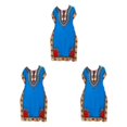 thumbnail image 3 of maskred Mode Femmes Plage Vacances Robe Boho Ethnique Élégante Robe en Vrac Bleu 3Set, 3 of 6