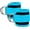 2PCS-Lake Blue, variant on Ankle Straps Ankle Resistance Bands Wrist Cuffs Padded Straps Adjustable Fitness Glute Kickback D-Ring for Cable Machine Gym Foot Leg Training Brace Support 2PCS