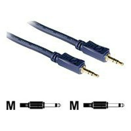 Mono Audio Isolation Transformer C2G Velocity 1.5ft Velocity 3.5mm M/M Mono Audio Cable - Audio cable - mono mini jack (M) to mono mini jack (M) - 1.5 ft - shielded - blue ()