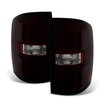 Red Smoke 2014-2018 GMC Sierra 1500 2500 3500 Tail Lights Brake Lamps Left Right