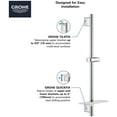 thumbnail image 4 of Grohe Rainshower 266022430 24" Shower Slide Bar in Matte Black, 4 of 5