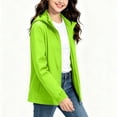 thumbnail image 6 of Hduncf 2PC Kids Rain Jacket Youth Waterproof Hooded Raincoats for Boys Fashion Girls Lightweight Windbreaker Fall Kid Clothes Green 7-8Years, 6 of 8