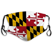 International Tie Maryland Face Covering - Mouth Protection Adjustable Strap - Washable Reusable Comfortable Polyester