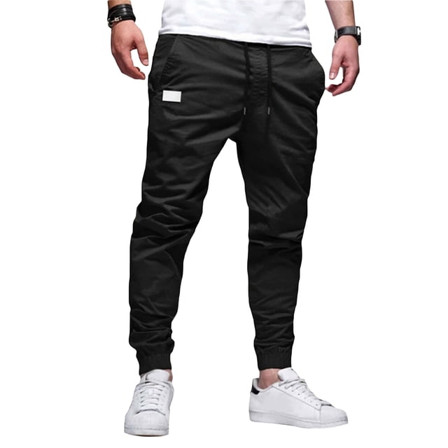 Txlixc Pantalones elásticos básicos para hombres Txlixc moda