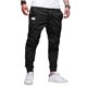thumbnail image 1 of Sunloudy - Pantalones largos informales elásticos básicos para hombre, pantalones ajustados con cordón de cintura media, ropa de calle con bolsillos Sunloudy moda, 1 of 4