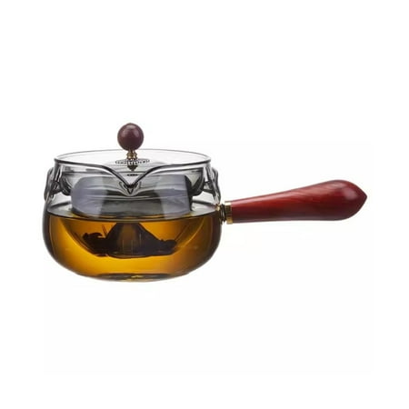 

Loose Leaf Teapot Side Handle Teapot Tea Set Brewing Tea Cup Glass Teapot Thickened Heat-resistant Office Tea Making Tool Tea Maker
