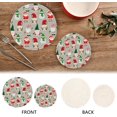 thumbnail image 3 of SKYSONIC Christmas Gnomes Pot Holders Trivets, 2 Pcs Heat Resistant Trivets,Santa Claus Snowflakes Cotton Thread Weave Mats for Hot Pads Pans Pot Bowl Teapot for Kitchen Decor, 3 of 7