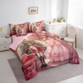 thumbnail image 4 of Manfei Kids Royal Princess 7-Piece Twin Bedding Sets, Vintage Western Christmas Bedding Comforter Set, Cartoon Nutcracker Reversible Sheet Sets, Luxury Bedroom Decor, 4 of 8