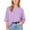 Purple, variant on BODOAO Women's 2026 Oversized T Shirt, Casual 3/4 Sleeve Summer Boxy Top, Loose Fit Crew Neck Basic Tee for Daily Wear, Streetwear, Lounge and Vacation Outfits Black L