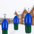 thumbnail image 5 of Neoyler Christmas Decorations Outdoor Christmas Lights Inflatable Light Bulbs Quick Setup with Blower Weather Resistant Design for Lawns Courtyards Patio Holiday Party Festive Atmosphere 9.1in Blue, 5 of 5
