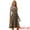Brown, variant on Plaid Overalls Vintage Sleeveless A-Line Pinafore Dress XL Black