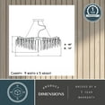 thumbnail image 6 of Rainier 6L Silver Linear Crystal Waterfall Linear Chandelier Island Pendant Light Fixture, 6 of 8