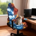 thumbnail image 3 of HUIACONG Flame Wolf Gaming Chair Covers with 2 Pieces Armrest Covers Comfortable Desk Chairs Covers Slipcover Protectors for Home, Office Decorations, 3 of 8