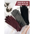 thumbnail image 5 of 3Pairs Warm Touch Screen Gloves, Women Winter Gloves Fleece Lined Windproof Gloves for Women Gifts Stocking Stuffers, 5 of 7