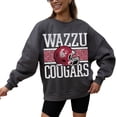 thumbnail image 2 of Women's Gameday Couture Charcoal Washington State Cougars Premium Fleece Pullover Sweatshirt, 2 of 4