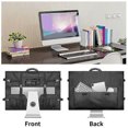 thumbnail image 4 of Monitor Carrying Case Computer Monitor Bag with Pockets Adjustable Travel Carrying Case for 24-27In Desktop Monitor,B, 4 of 5