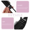 thumbnail image 2 of Miangastore 5Pcs Portable Mini Hair Combs Foldable Combs with Mirror Detangling Function, 2 of 9