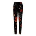 thumbnail image 4 of XIMIN Women's Stretch Trousers Ladies' Slim Fit Floral Printed Bottom Pants Workout Skinny Yoga Pants High Waisted Stretch Leggings(C,XXXXL), 4 of 5