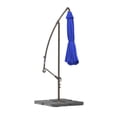 thumbnail image 3 of WestinTrends Julia 10 Ft Outdoor Patio Cantilever Umbrella with Base Included, Market Hanging Offset Umbrella with 4-Pieces Fillable Base Weight, Royal Blue, 3 of 6