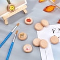 thumbnail image 5 of Beech Wooden Round Pieces DIY Accessories BurlyWood 25x8mm, 5 of 7