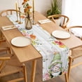 thumbnail image 3 of Gnomes Easter Table Runner - 70 Inch Long, Kitchen Dining Table Runner Dresser Scarves, Eucalyptus Spring Floral Eggs Wooden Farmhouse Decor for Coffee Tables Wedding Party Banquet, 3 of 8
