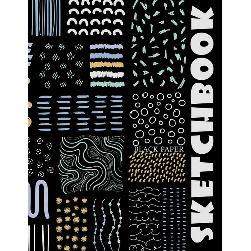 Black Paper Sketchbooks & Notebooks Big Sketchbook for Doodling