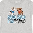 thumbnail image 4 of Inktastic Moo Moo I'm 2 with Cute Holstein Cows Boys or Girls Baby T-Shirt, 4 of 5