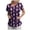 Dark Purple, variant on GEWSEY Easter Scrub Tops Women Plus Size Bunny Egg Print Scrubs Short Sleeve V Neck Holiday Nurse Uniforms with Pockets (Dark Gray, L)