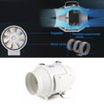 thumbnail image 3 of Ventilador empotrado Extractor de aire para ventana Aire acondicionado En caja Cocina Baño Hogar 220V 4 pulgadas Inevent TO001175-00B, 3 of 7