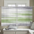 thumbnail image 4 of Sage Green Gray Semi Sheer Curtains 54 Inch Length 2 Panels Set, Neutral Abstract White Ombre Texture Sheer Kitchen Curtain Privacy Voile Window Curtain for Living Room Bedroom Rod Pocket Drapes, 4 of 7