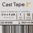 thumbnail image 5 of McKesson Cast Tape, Water-Activated Resin Casting Tape - Purple, 2 in x 12 ft, 1 Count, 10 Packs, 10 Total, 5 of 6