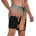 thumbnail image 2 of Balery Anzac Day Mens Swim Trunks Swim Shorts for Men Quick Dry Inseam Beach Shorts with Compression Liner Pocket-X-Large, 2 of 9
