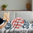 thumbnail image 3 of Motorcycle Soft Flannel Fleece Blanket, Lets Ride to the Sunshine Summer Biker Words Grunge Freedom Message, Cozy Plush for Indoor and Outdoor Use, 50" x 70", Dark Petrol Blue Coral, by Ambesonne, 3 of 5