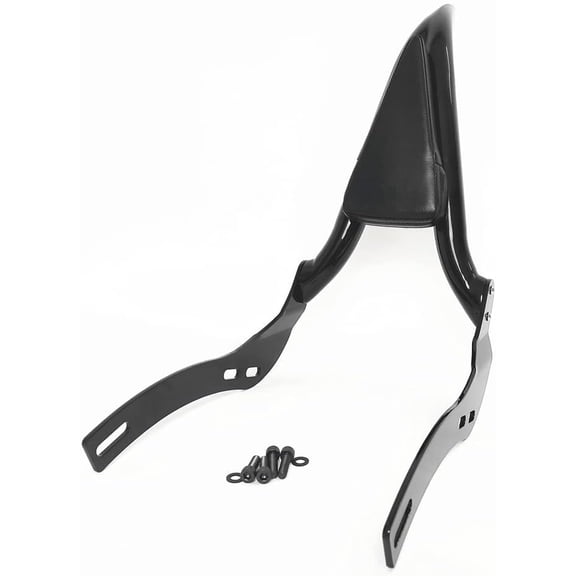 Black Sissy Bar Backrest Passenger Back Rest Rear Pad for 2018-2022 2024 Indian Scout Bobber/Rogue Sixty Twenty Super Sport Chief Dark Horse 21-25