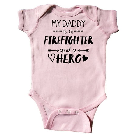 

Inktastic My Daddy is a Firefighter and a Hero Gift Baby Boy or Baby Girl Bodysuit