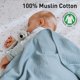 thumbnail image 4 of Mantas de muselina GLLQUEN BABY para niños y niñas, paquete de 4, 4 of 9