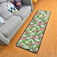 thumbnail image 3 of Dreamtimes Exotic Pink Hibiscus Hallway Runner Rug 2'x6' Kitchen Rug with Rubber Backing Tropical Palm Leaves Non Slip Entryway Rug Runner Washable Soft Area Rug for Hallway Bedroom Kitchen Decor, 3 of 6