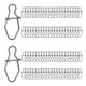 thumbnail image 4 of 100 piezas de broches de pesca de acero inoxidable de alta resistencia con cierre de seguridad y cambio de broches de pesca 16mm, 4 of 9