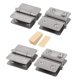 thumbnail image 1 of Sydien 4 Piezas 5-8 Mm de Espesor Clips de Puerta de Vidrio Dobles Ajustables Bisagras de Abrazadera, 1 of 1