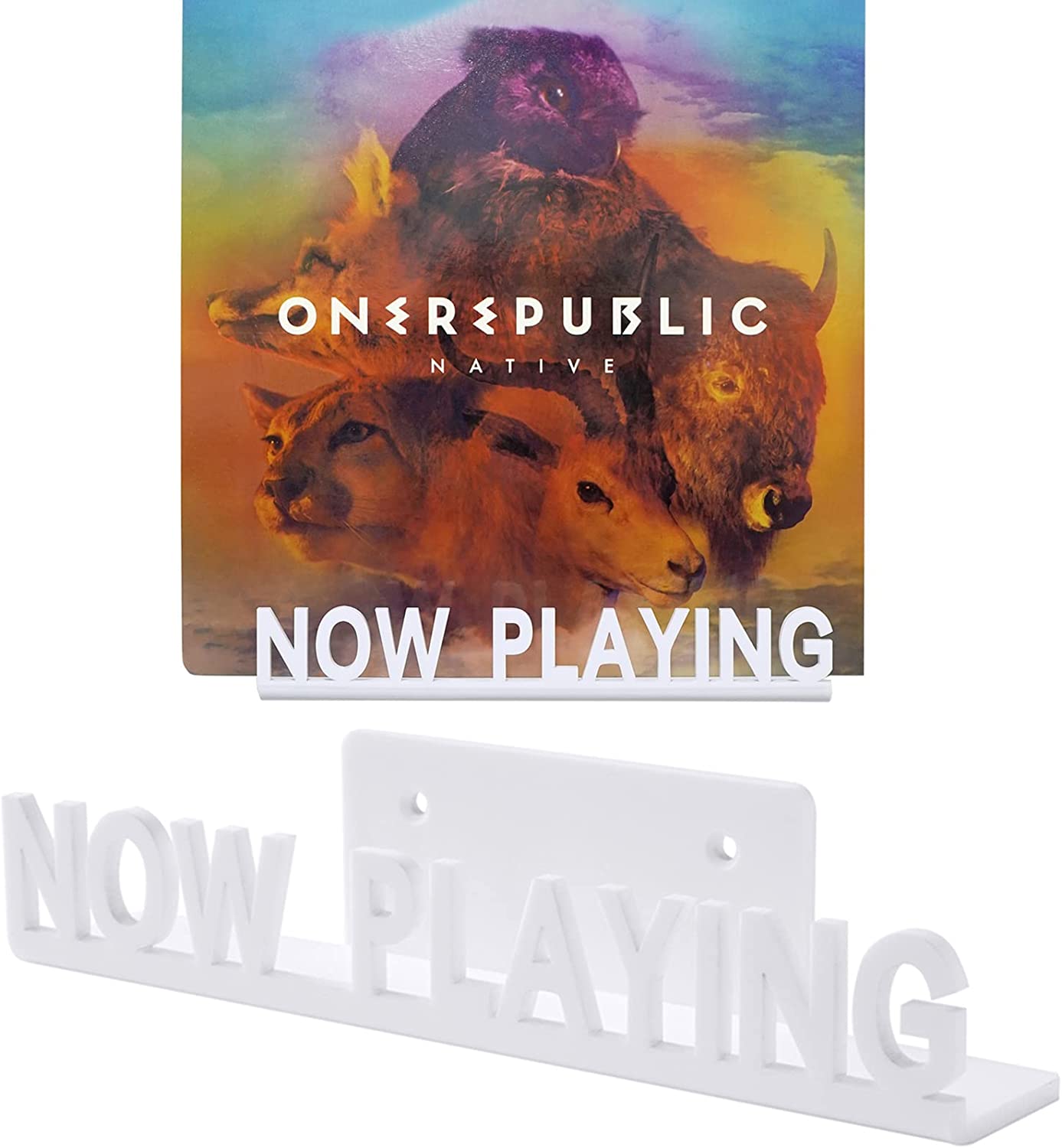 Now Playing Vinyl Wall Holder, Vinyl Record Stand Wall Mount, Strong