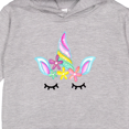 thumbnail image 3 of Inktastic Unicorn Face Toddler Hoodie, 3 of 4