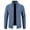 Blue, variant on Herrnalise Men's Fashion Autumn And Winter Stand Collar Sweater Casual Fleece Jacket Beige