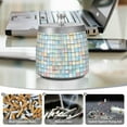 thumbnail image 6 of Yayeee Ashtray with Lid for Cigarette Smokeless Stainless Steel Home Ash Holder, Small Pastel Pattern, 6 of 7