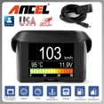thumbnail image 1 of ANCEL A202 OBD2 Scanner Car Diagnostic Tool - Digital Gauge with Speed/Fuel Consumption/Temperature Display, Engine Fault Code Reader & Live Data Stream, 12V Universal Vehicle Monitor with Over-speed, 1 of 14