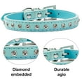 thumbnail image 3 of Wide and thick leather rivet dog collar. Suitable for 14 to 17 neck, medium variety., 3 of 5
