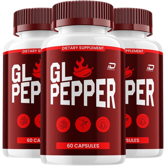 GL Pepper Keto Capsules – GLPepper Advanced Formula, Maximum Strength, 3 Pack, 180 Capsules
