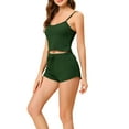thumbnail image 4 of Unique Bargains Women's Pajama Spaghetti Strap Cami Shorts Lounge Sleepwear Sets, 4 of 5